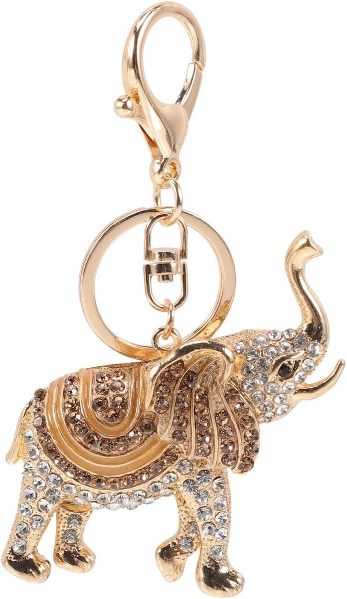 sleutelhanger autosleutel sleutelhanger auto sleutelhanger portemonnee sleutelhanger olifanten kristal sleutelhanger kristal, zoals afgebeeld, 7.5X5CM