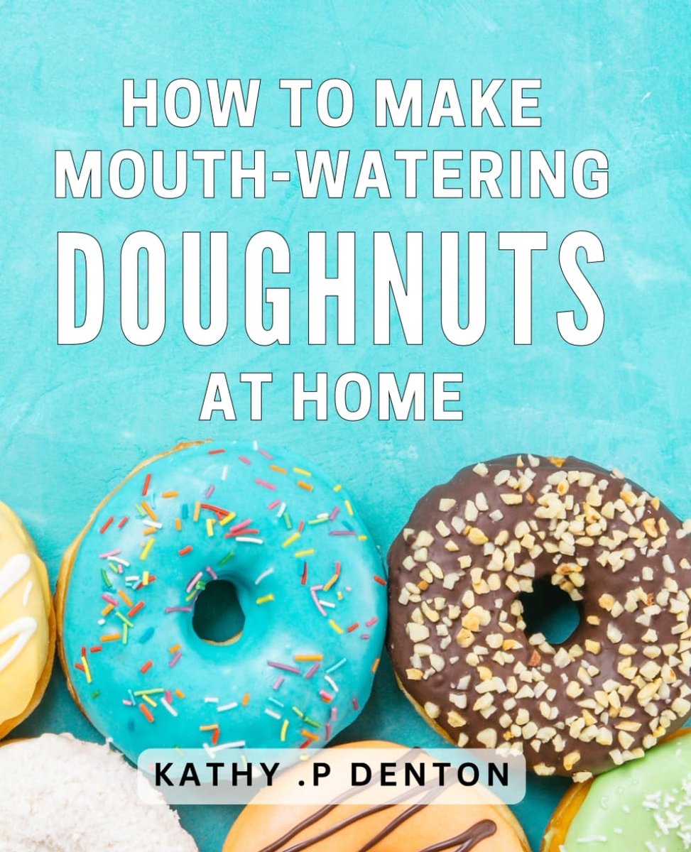 To Make Mouth-Watering Doughnuts At Home: "Master the Art of Doughnut Making: Gourmet Recipes for the Ultimate Homemade Treats" - Perfect for Aspiring Bakers and Doughnut Lovers.