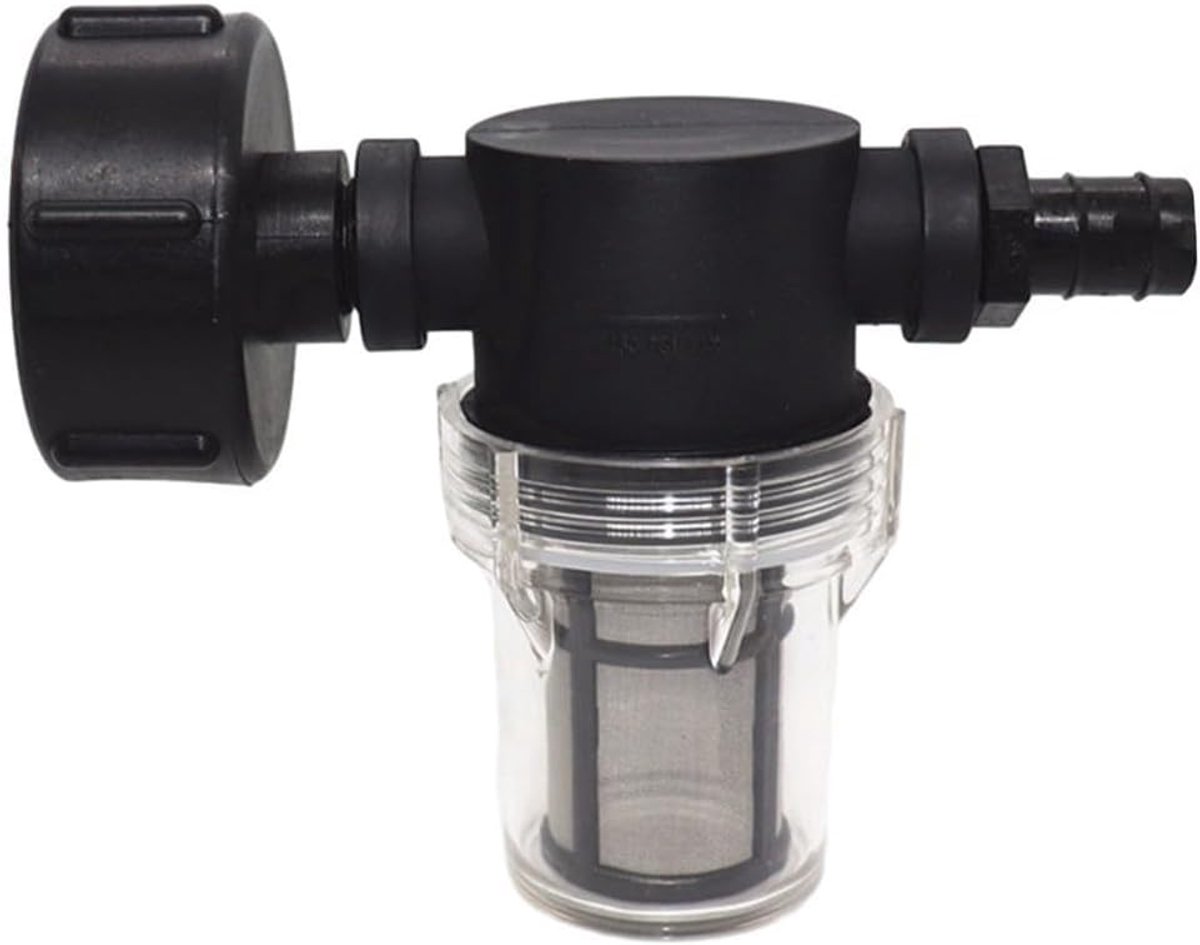 IBC-regenemmerfilter-slangaansluiting, IBC-tankadapter-emmeraccessoires met filteruitlaat (20 mm)