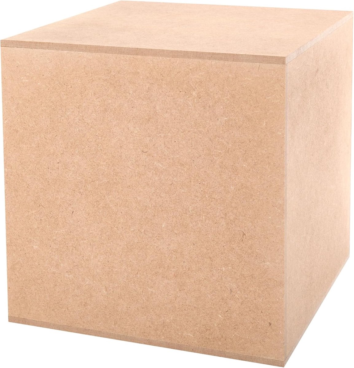 Zuil van MDF, Plantenzuil voor de woonkamer, Bloemenstandaard, Decoratief podium, Plantenstandaard, Stevige sokkel, Modern design, 30x30x30 cm