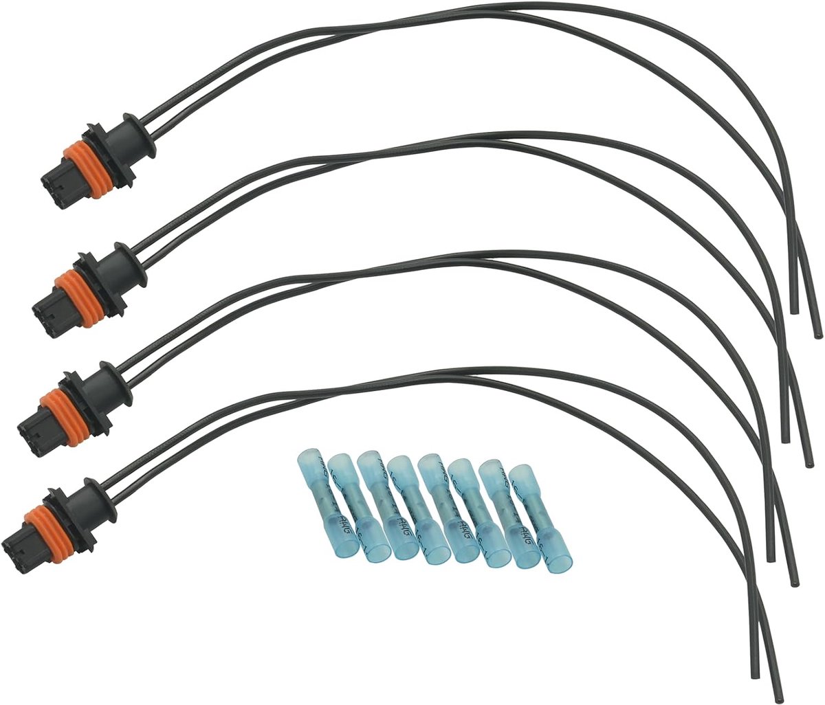 4 stuks injectorconnectoren 1928404072 voor Clio Laguna Scenic Trafic Jumper Ducato Focus 1928403137 Injectorkabelboom reparatieset 1350885080