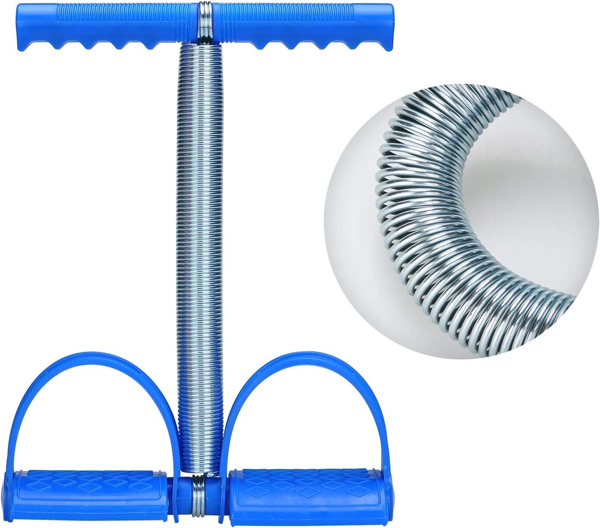 Elastische Sit Up Pull Rope Spring Spanning Voetpedaal Taille Arm Buik Been Sporter Buik Trimmer Apparatuur Body Building Buik Stretching Afslanken Training voor Thuis Gym Fitness