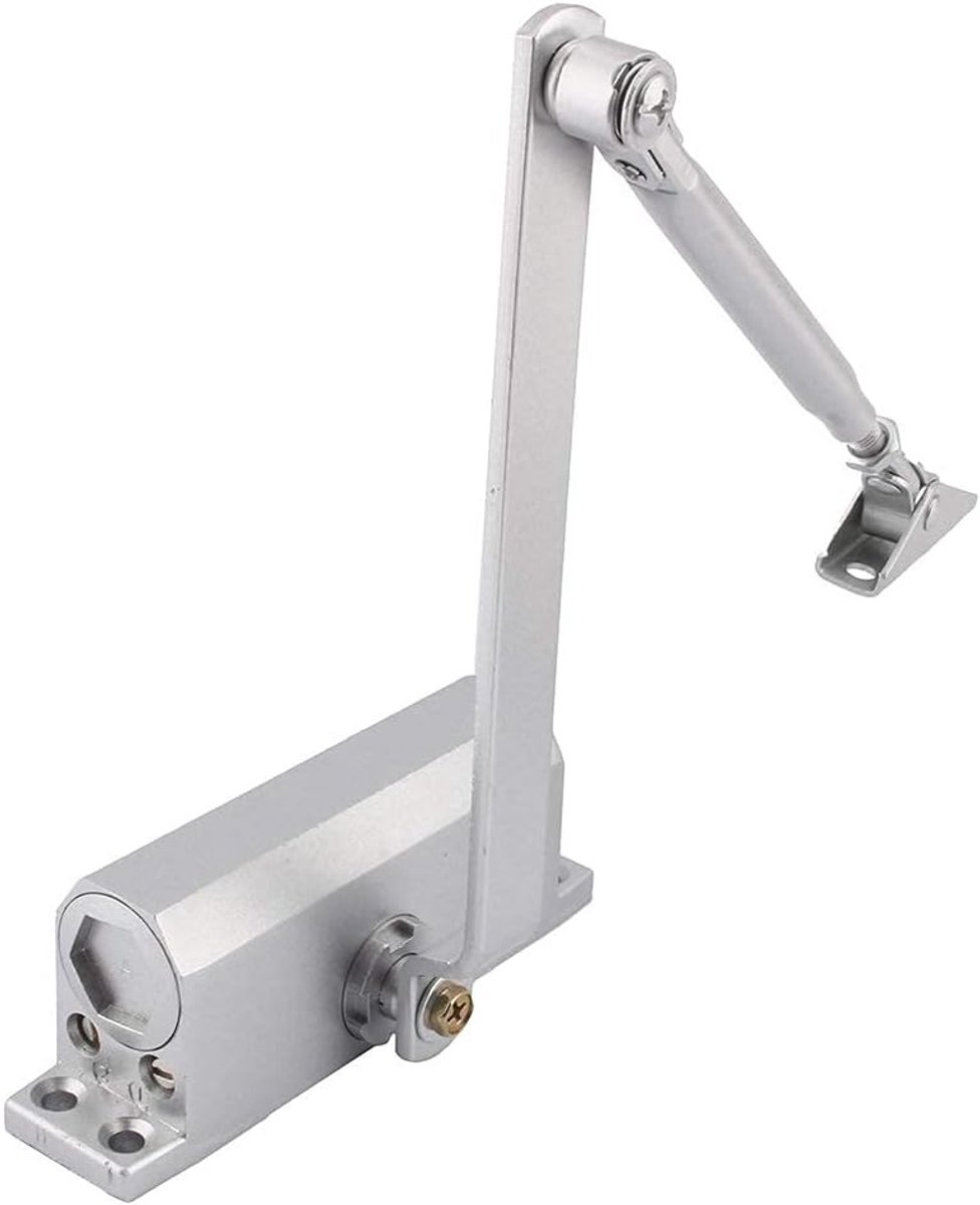 Deurdranger, Automatisch Verstelbare Hydraulische Deurdranger met Montageplaat voor Huis- en Appartementdeuren, Deurbreedte 600-1200mm, Deurgewicht 25-35kg