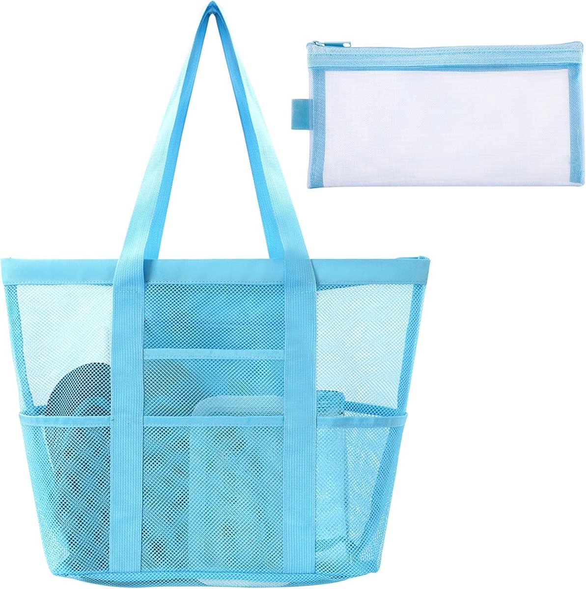 Transparante strandtas voor outdoor strandopslag