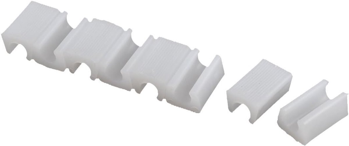 Plastic Meubilair Voet Rechthoek Gevormde Antislip Stoel Been Tip Beschermers 12 mm Dia 8 Stks Wit
