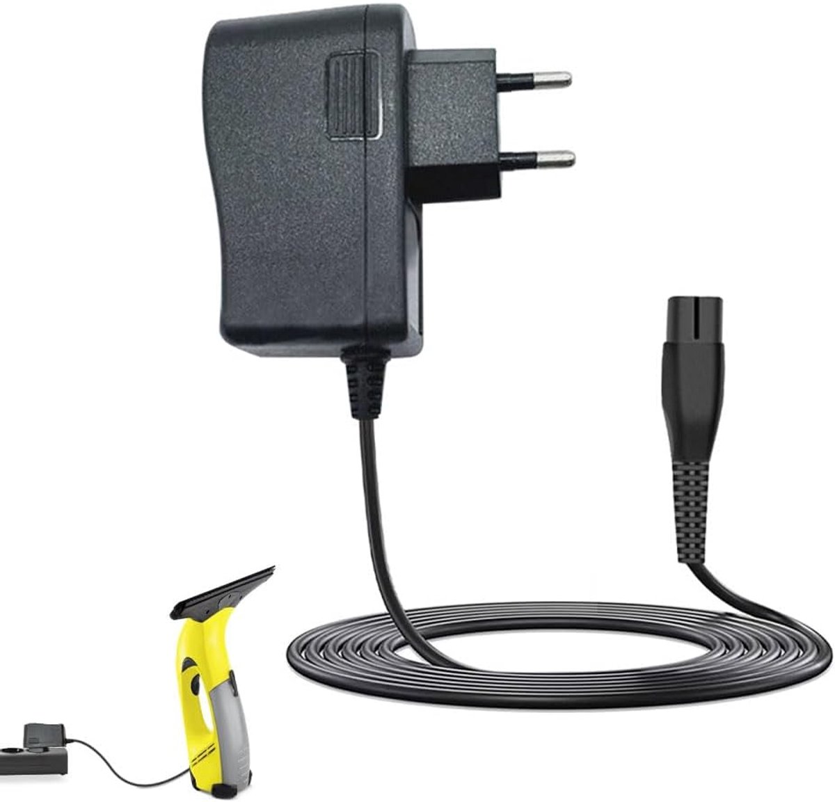 5,5 V oplader voor Kärcher raamreiniger WV2, WV 2 Plus, WV1, netsnoer voor raamreiniger Kärcher WV60, WV70, WV75, WV5, WV55, netadapter voor raamreiniger