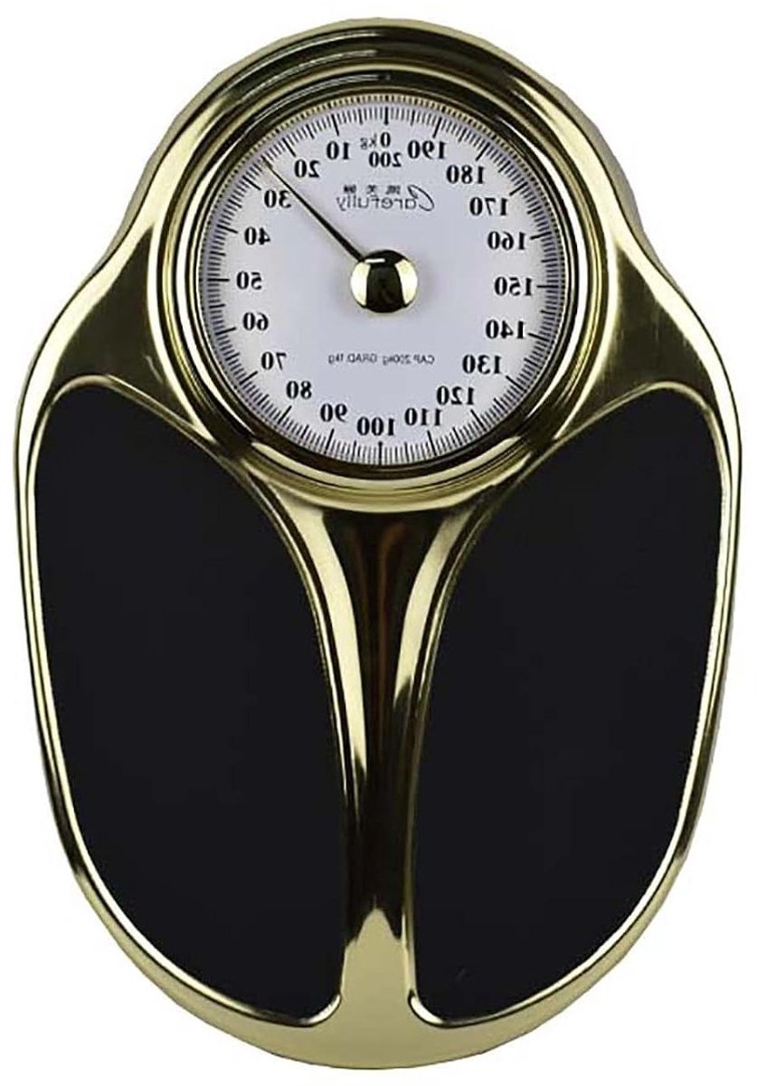 Analoge Personenweegschaal - Mechanische weegschaal - Gezondheid bijhouden - Niet-afleesbaar oppervlak - Tot 160 kg - C