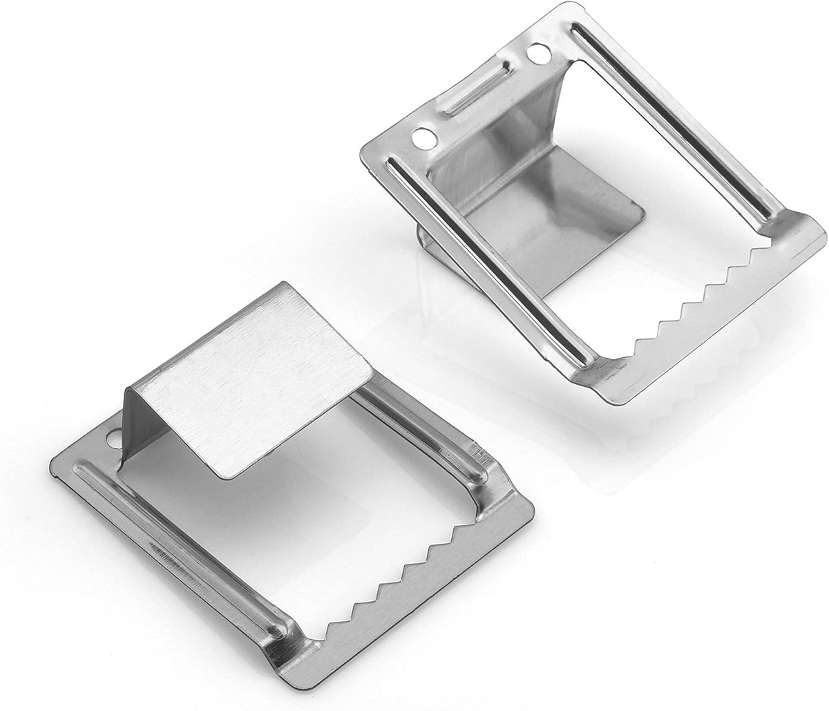 Set van 2 hangers voor spieraam, profieldiepte 18 mm, fotohaken voor foto's op canvas, metaal, kartelhanger, fotoophangset