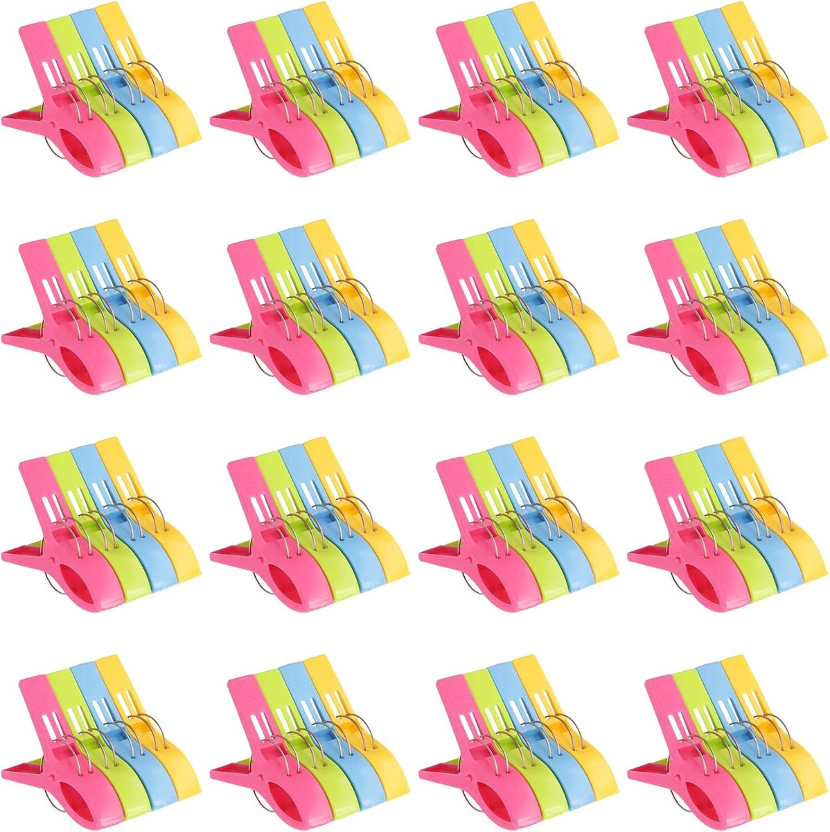 Wasknijpers, groot, strandhanddoekclips, grote handdoekklem voor kleding, handdoeken, strandlakens, 12,5 x 7,3 x 2,3 cm