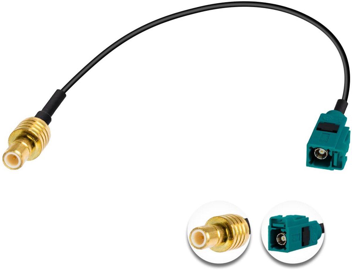Mannelijk naar Fakra Z Vrouwelijk Verlengkabel 6in/15cm Universum FAKRA Socket naar SMB Plug Antenne Adapter RG174 Type Z Kabel