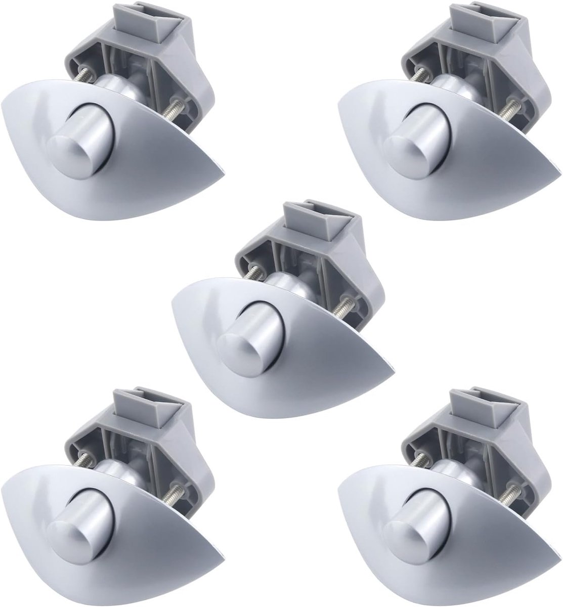 Sloten, RV drukknop slot kastvergrendeling voor camper, caravan, bestelwagen, jacht, boot, marine, halve maan rits, zink legering, lade, deurcatch, 5 stuks (5 stuks)