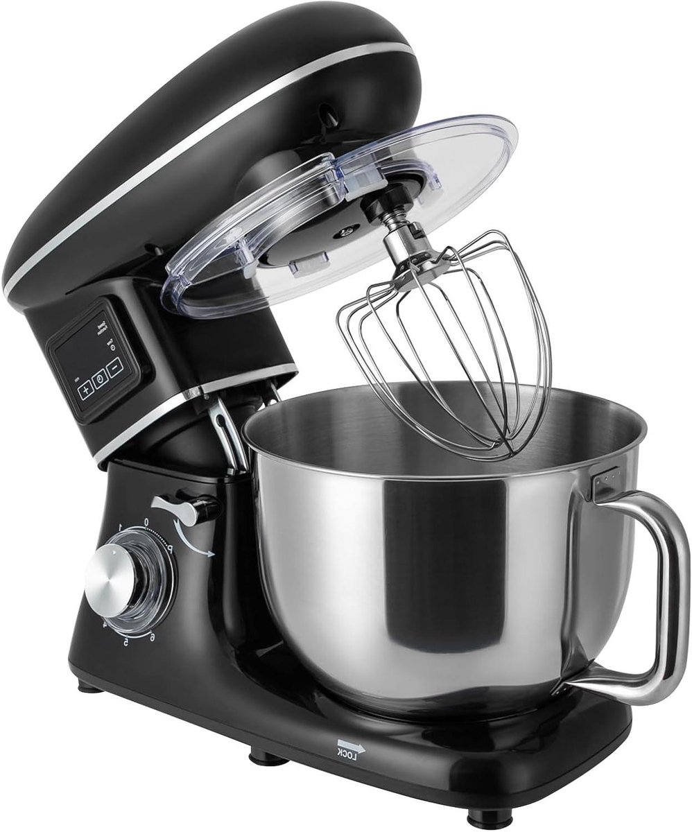 Keukenmachine - Kneedmachine Deegmachine - Bakken en Koken - LCD Timer - 62 Liter - Zwart