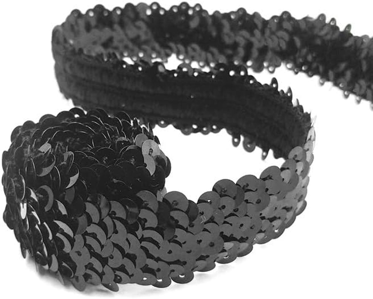 5 m x 30 mm paillettenband, glanzende sierband, paillettenband, glitterrand van decoratielint, sierband voor doe-het-zelf naaien, kostuums, handwerk, versieringen, kleding, jurk, decoratie, sieraden,