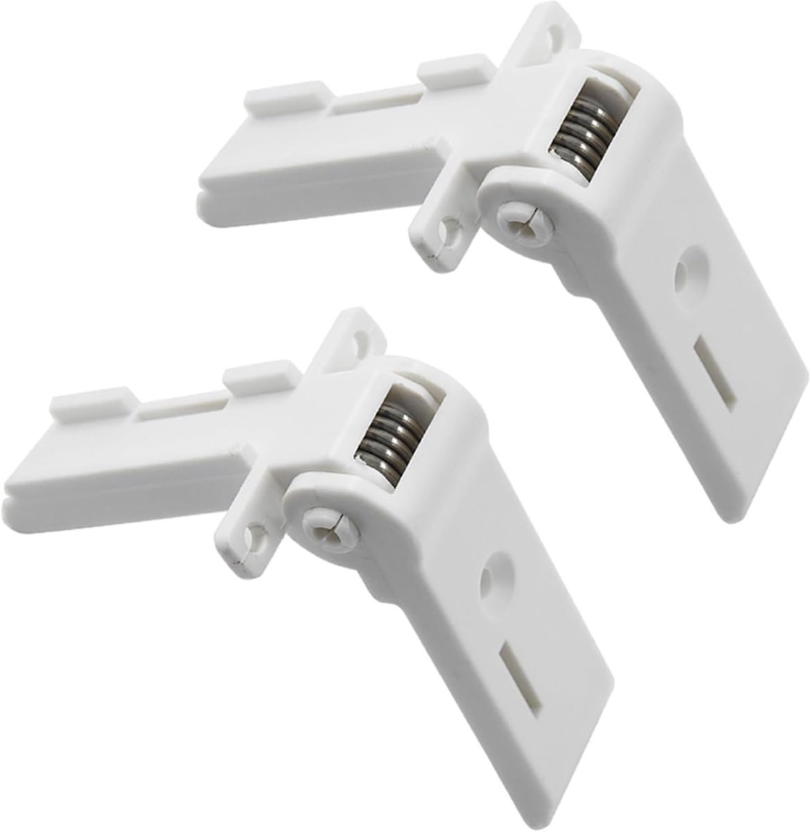 2 stuks deurscharnier voor vriezer, koelkast-vriesvak, scharnier 2412125011, compatibel met Dometic koelkast, vriezer, caravan, camper (wit)