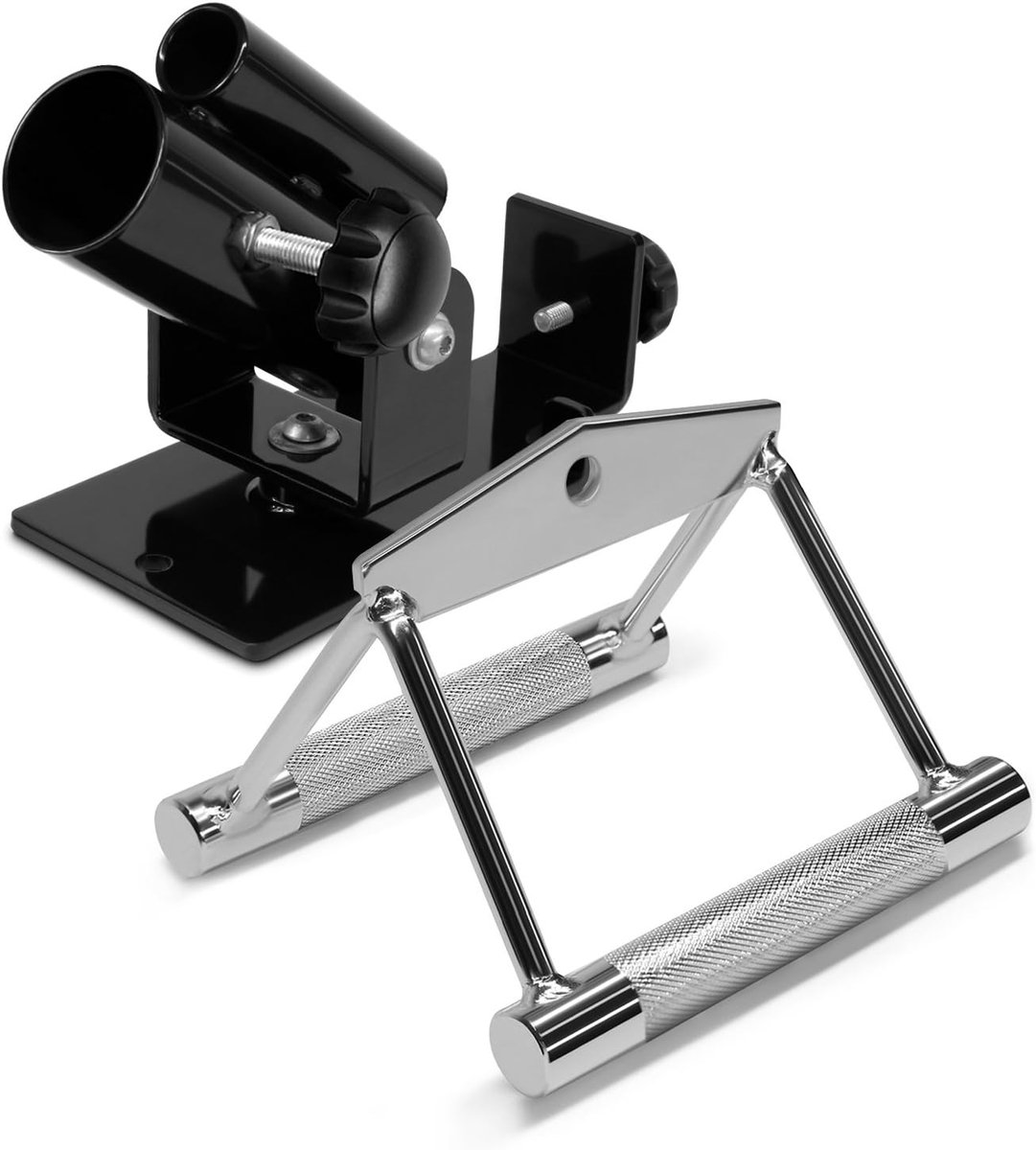Deluxe T-Bar Rij Platform Landmine Attachments - Volledig 360° draaibaar en eenvoudig te installeren - Past op 1" standaard en 2" Olympische Bars
