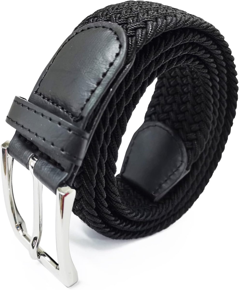 Unisex Elastische Stoffen Riem Gevlochten Rekbare Dames en Heren