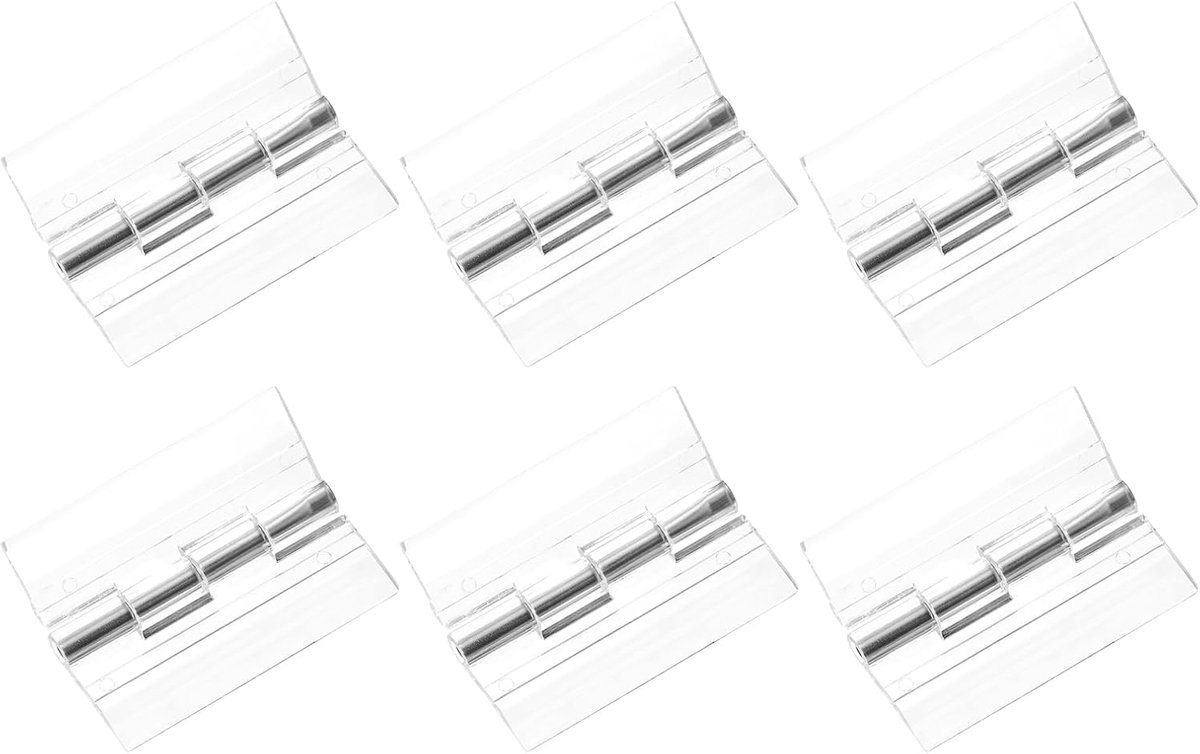 Scharnieren 45 x 34 mm transparant met schacht van roestvrij staal hardware transparant voor kast lade