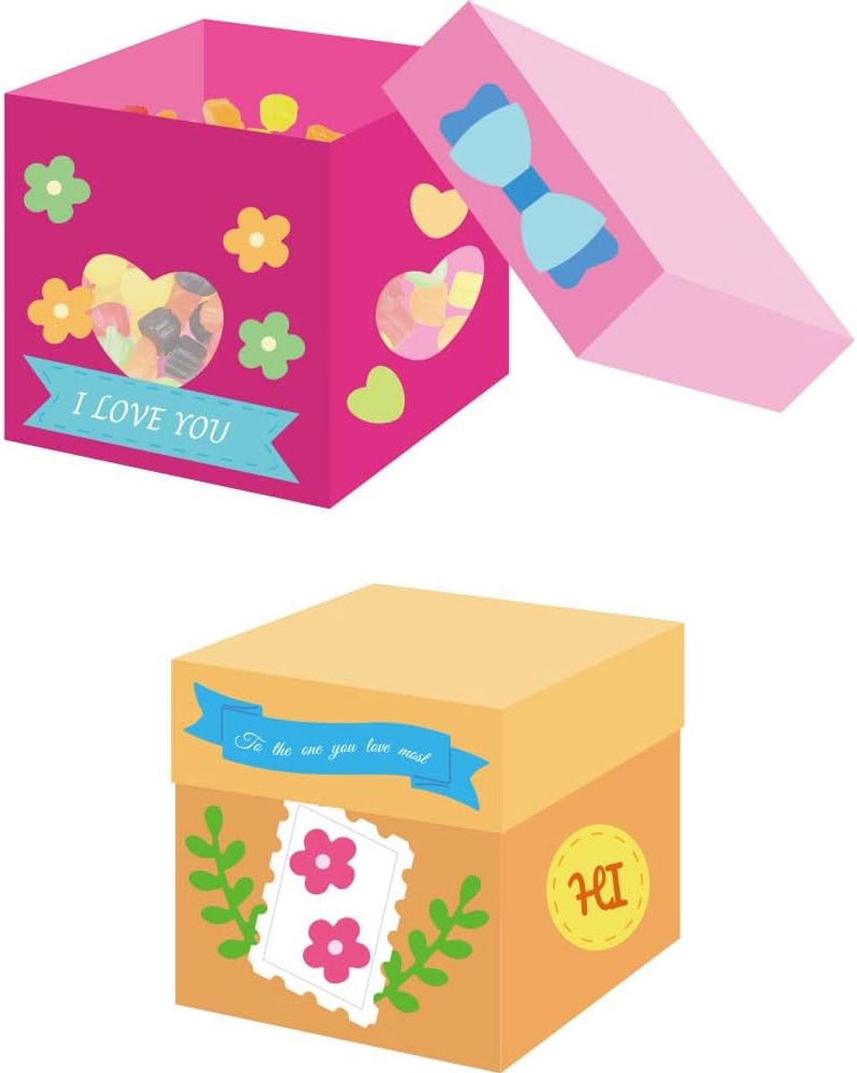 2 Stijlen 3D Geschenktas Snijden Matrijzen Geschenkdoos met Koolstofstaal Gesneden Bloem Snijden Matrix Snijden Matrix Scrapbooking voor DIY Ambachten Foto Albums