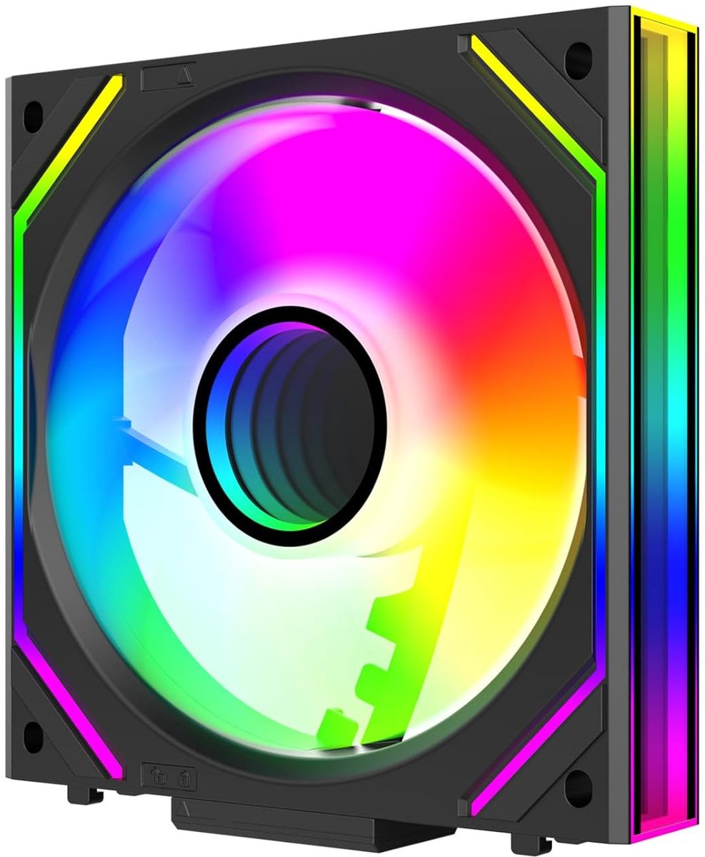 Interstellar-V2 Uni Fan Pc-ventilator, 1 verpakking, alleen ventilator, geen kabel, zwart