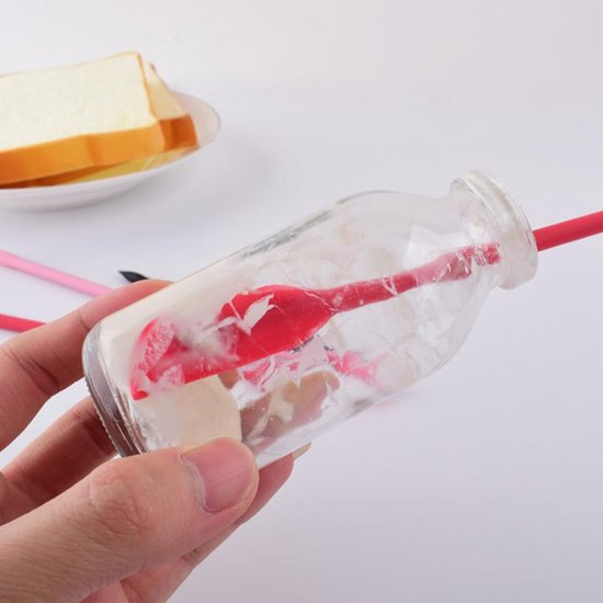 9 STKS Mini Siliconen Spatel 3 Kleuren Kleine Siliconen Lepels en Spatel Jar Schraper Voor Make-up Smalle Fles Krijgen Laatste Drop Van Flessen — afbeelding 2