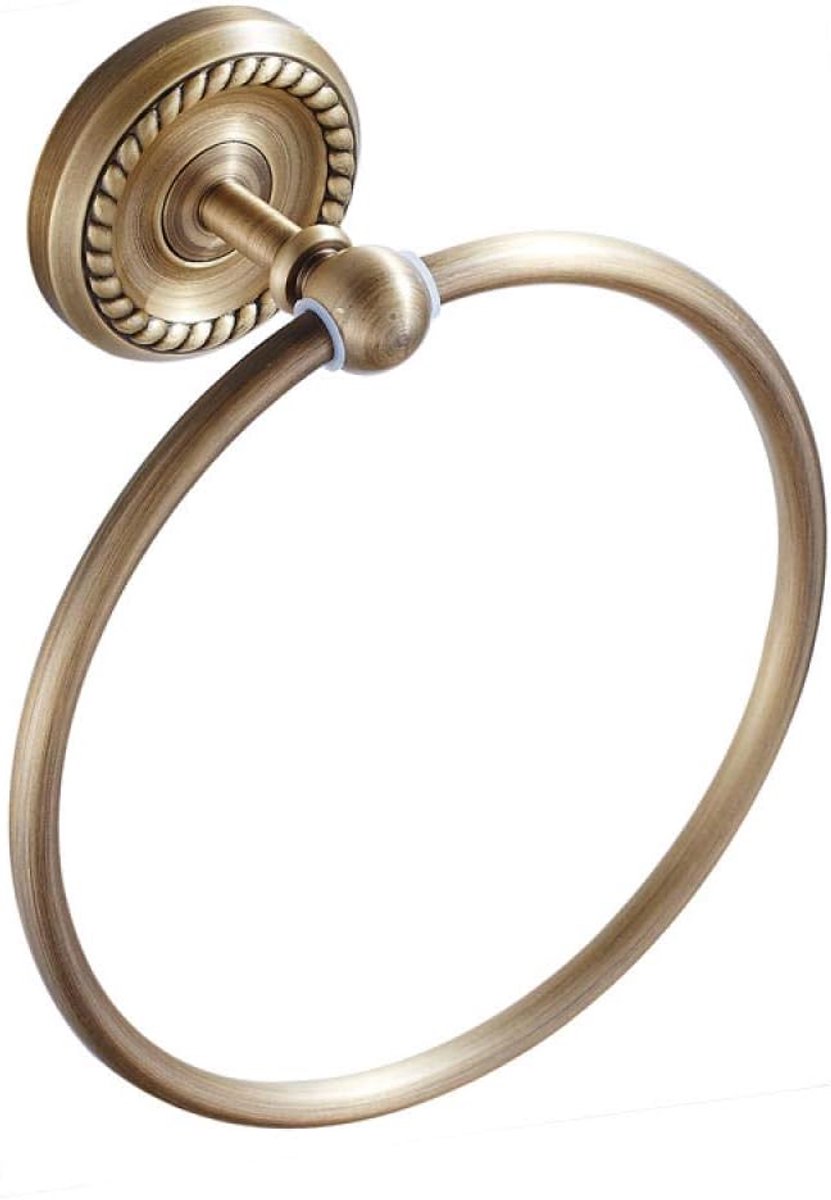 Handdoekhouder Badkamer, European Style Badkamer handdoek Rack, Badkamer Badkamer Badkamerhanger Europese Hardware Messing Antieke Ring Zuiver Koper
