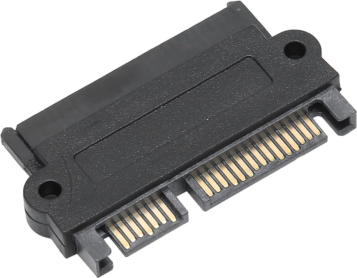 Sas a, adapter Sas naar USB SAS-poort naar harde schijf naar moederbord converter 15PIN SAS naar SFF ‑ 8482 behuizing van zwart kunststof (recht (10310))
