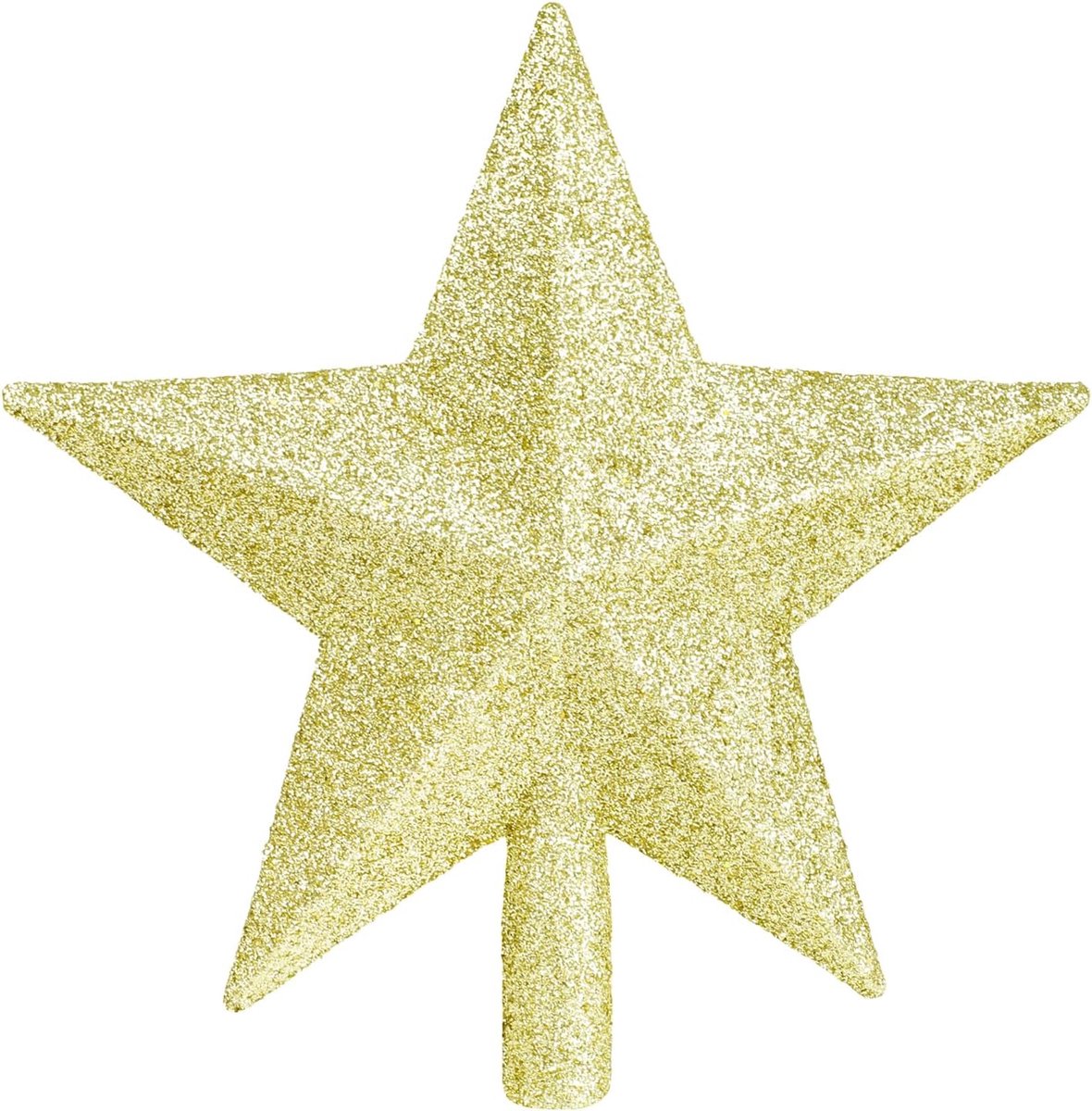 ster kerstboomornament, 3D ster glitter kerstboomversiering (goud)