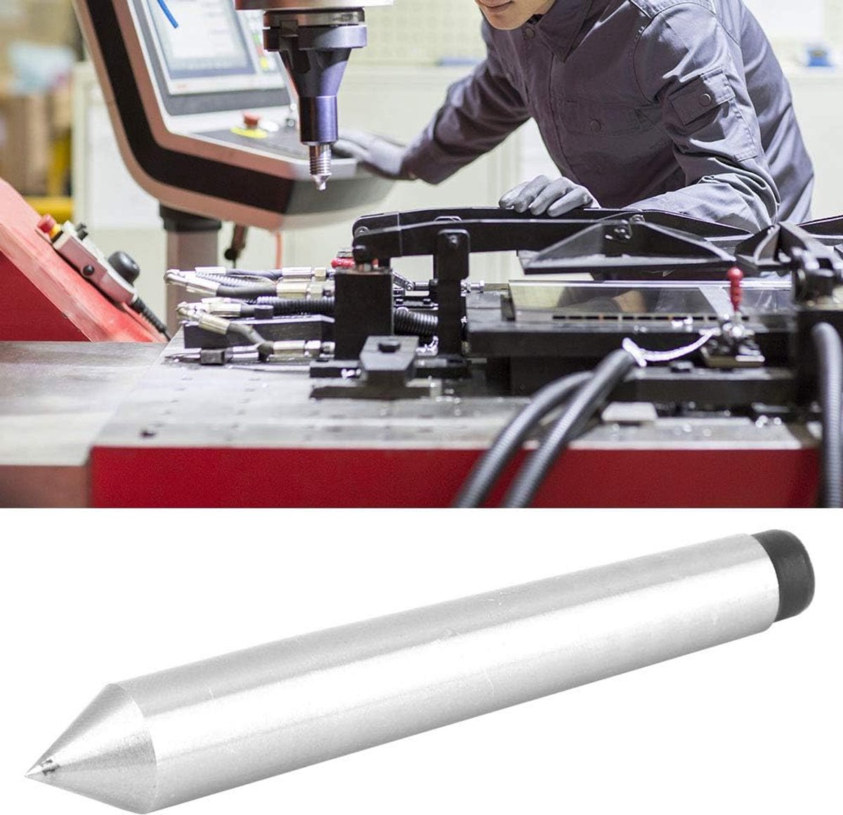 MT1 MT2 Morse Taper Acier au carbone Tours Centre mort Alliage fixe pour Rectifieuse 0.010 Précision(MT1)