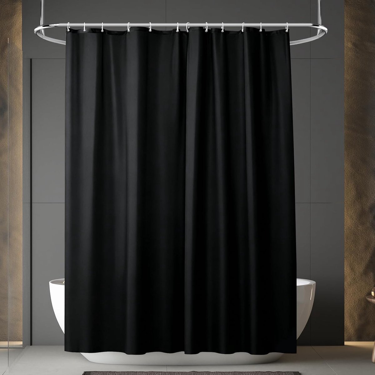 Douchegordijn 180 x 180 cm - waterdicht polyester - anti-schimmel - voor een schone badkamer - SnelShoppen