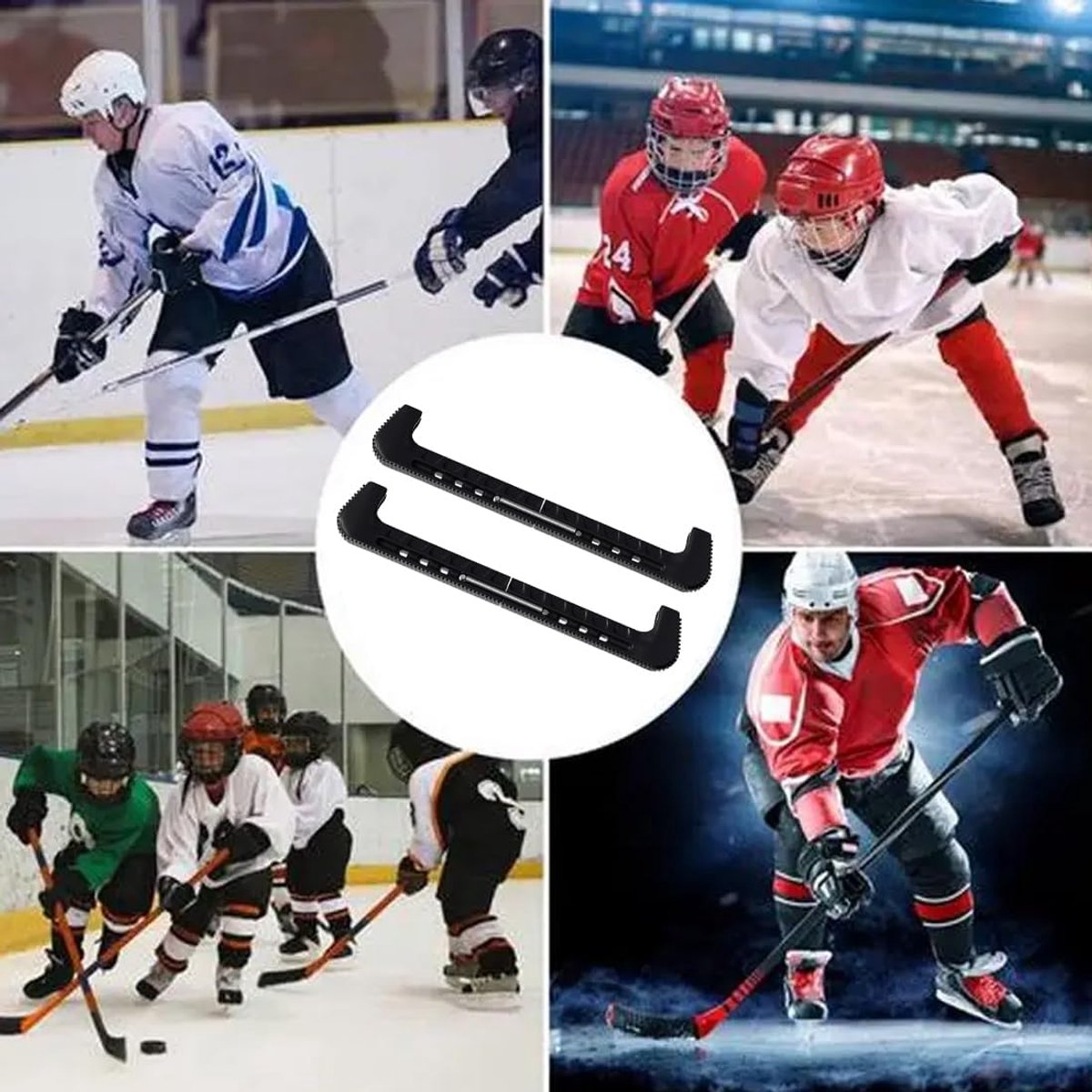 IJshockey Racket Beschermers - Hard PVC - Verstelbaar - Duurzame bescherming voor schaatsen - SnelShoppen