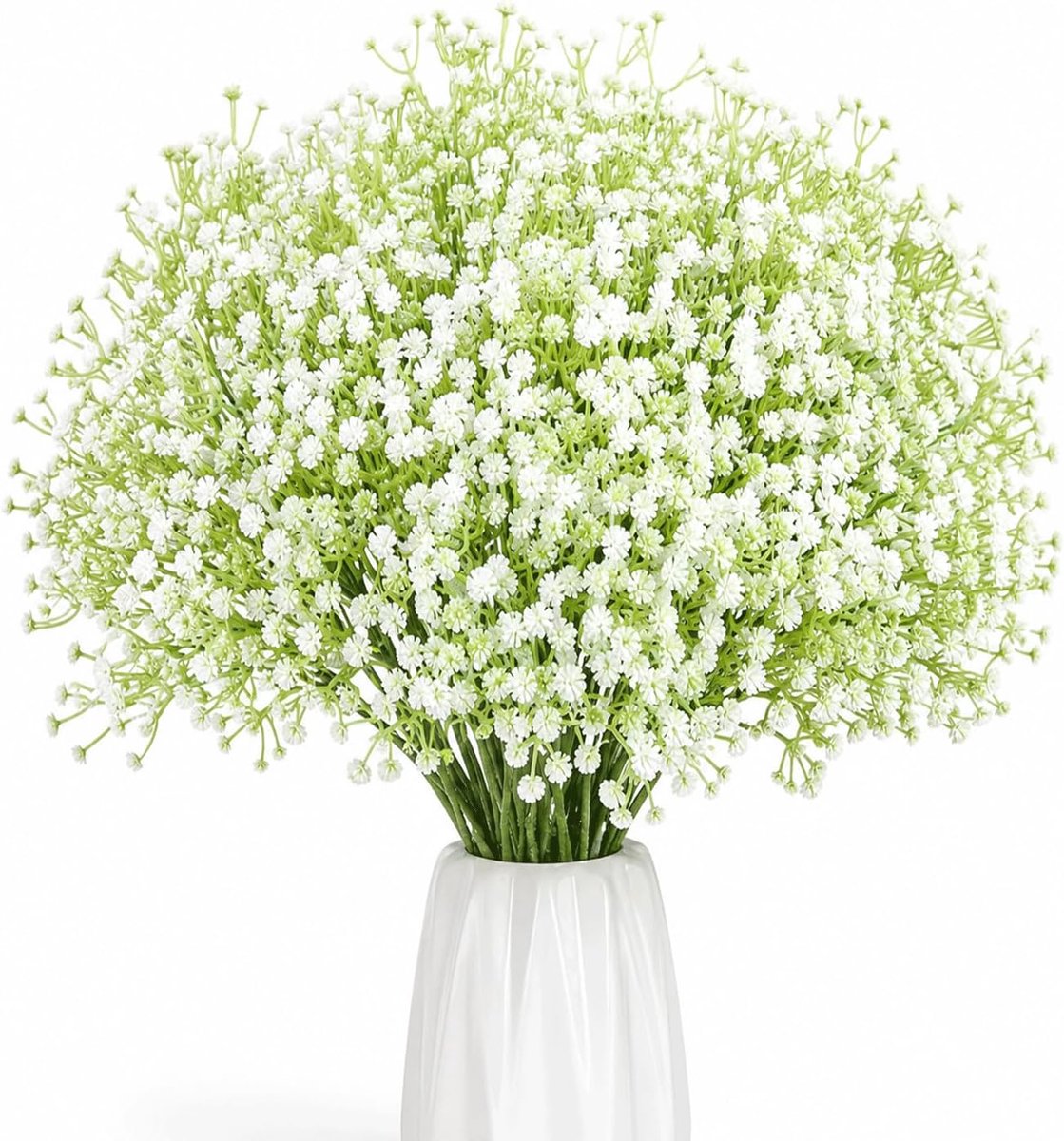 Sluierkruid kunstbloemen 25 stuks - Flexibele draad - Echt ogende bloemen - Perfect voor bruiloftsboeket - SnelShoppen