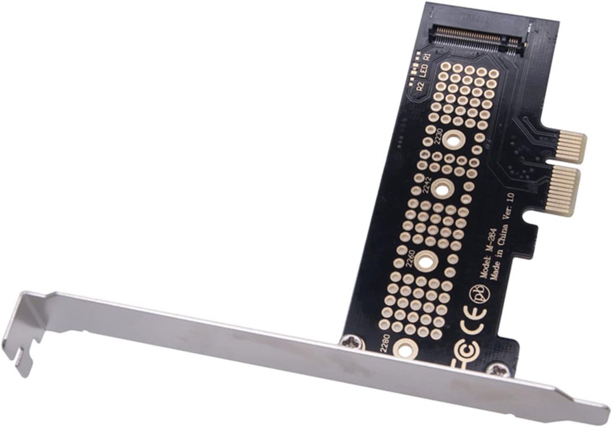 NVME PCIE Adapter M.2 M-Key - PCIE 1x interface - Voor desktop moederbord uitbreiding - Eenvoudige installatie - SnelShoppen