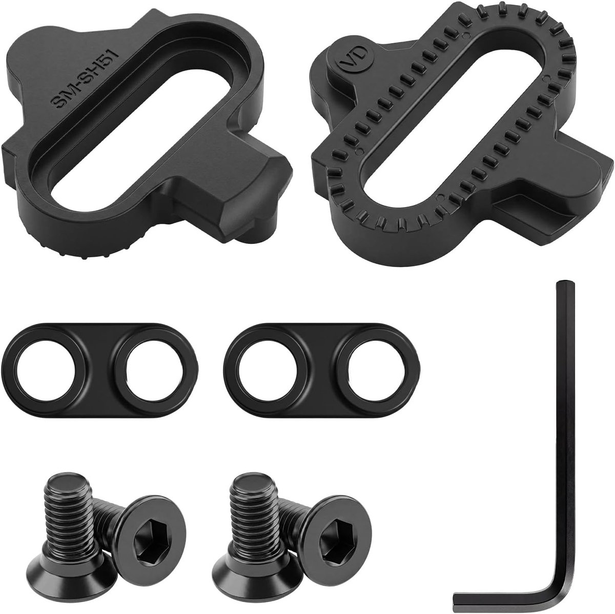 Cleats fietsskates set 2 gaten - compatibel met schoenplaten - voor optimale grip - ideaal voor sportievelingen - SnelShoppen