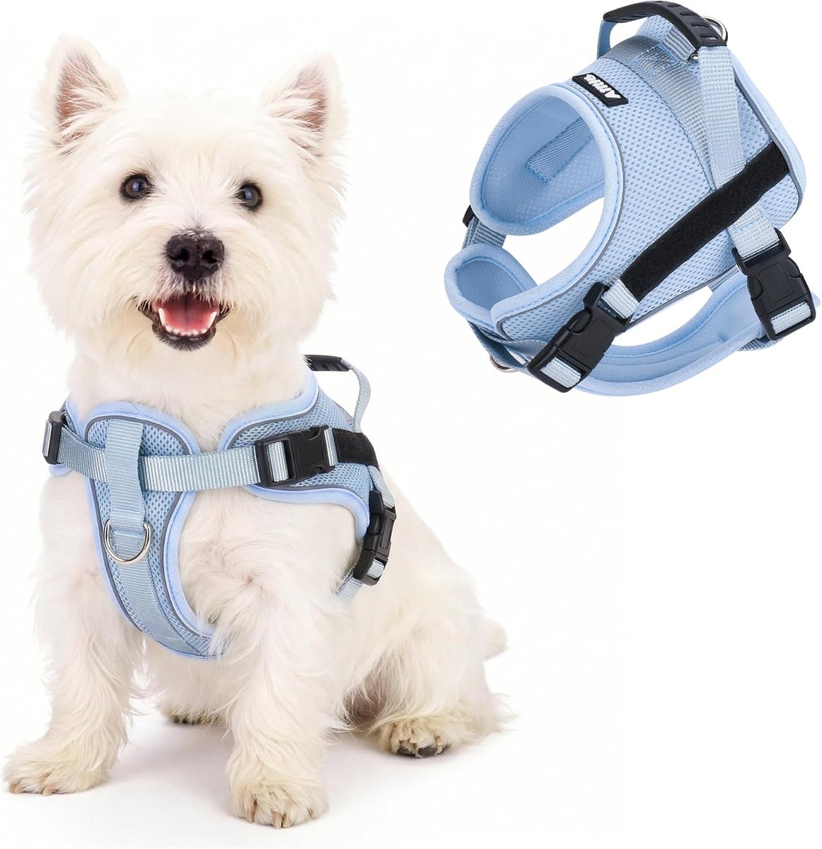 Hondentuigje XS - Reflecterend - Ademend mesh - Perfect voor puppy's - SnelShoppen