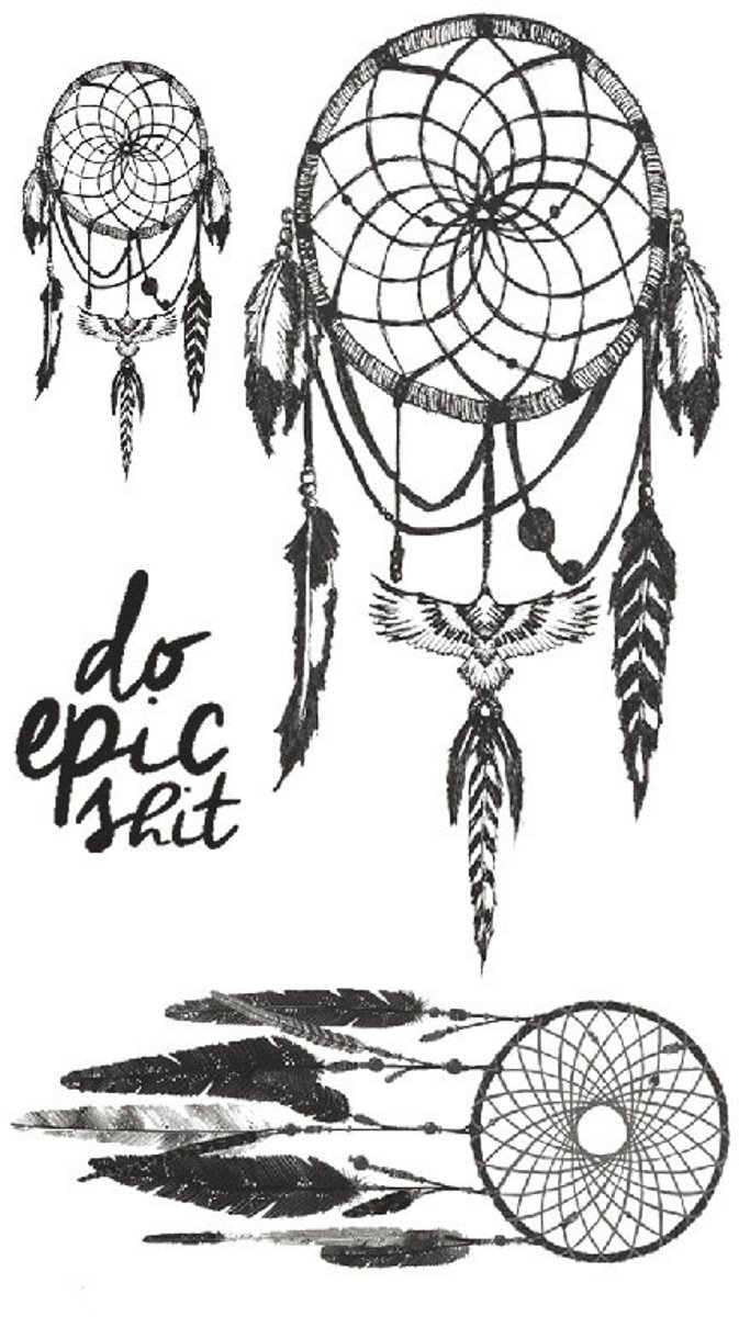 Tijdelijke tattoo dromenvanger enkel 3 dagen