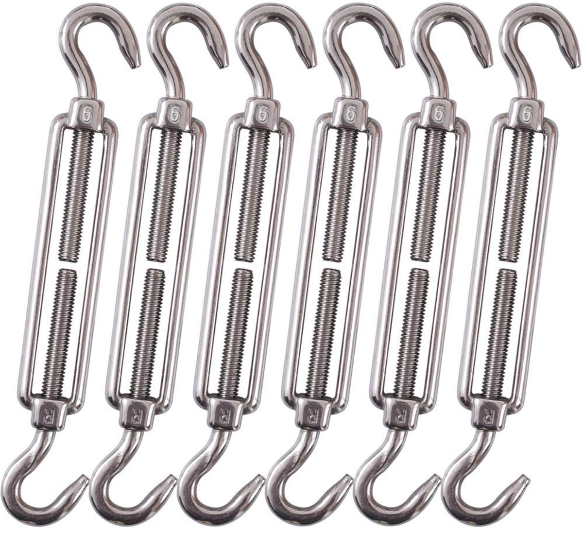 Haak & Haak Spanner M6 - Roestvrij staal 304 - Hoge spanning - Ideaal voor draadspanning - SnelShoppen