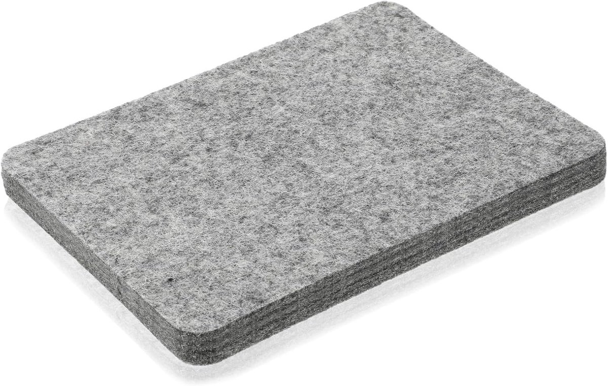 Naaldviltpad 7×9 inch - Grijze sponskussen - Stevige viltkwaliteit - Perfect voor viltprojecten - SnelShoppen