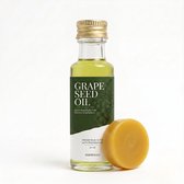 TheWootz Onderhoudsduo Snijplank – Druivenpitolie 20ml + Wax Blok van 100% Bijenwas – Compleet Onderhoud voor Houten & Bamboe Snijplanken