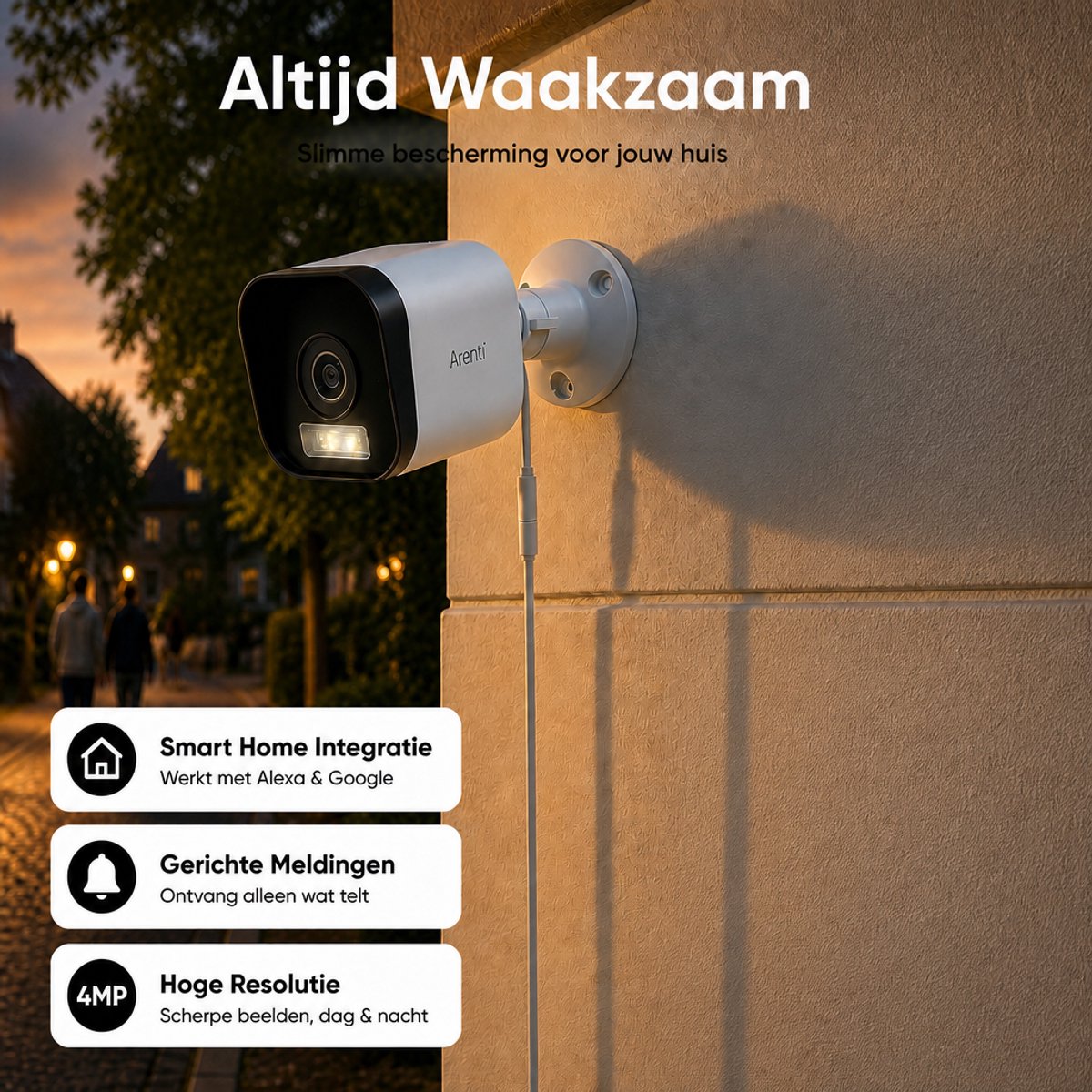 Arenti O3 WiFi Beveiligingscamera Buiten met Nachtvisie - afbeelding 3