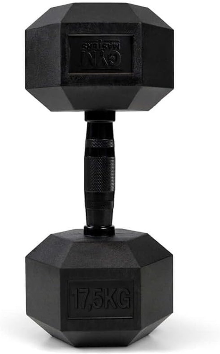 Dumbbell 17.5 kg - hexavorm - duurzaam materiaal - ideaal voor krachttraining - ShopVlot