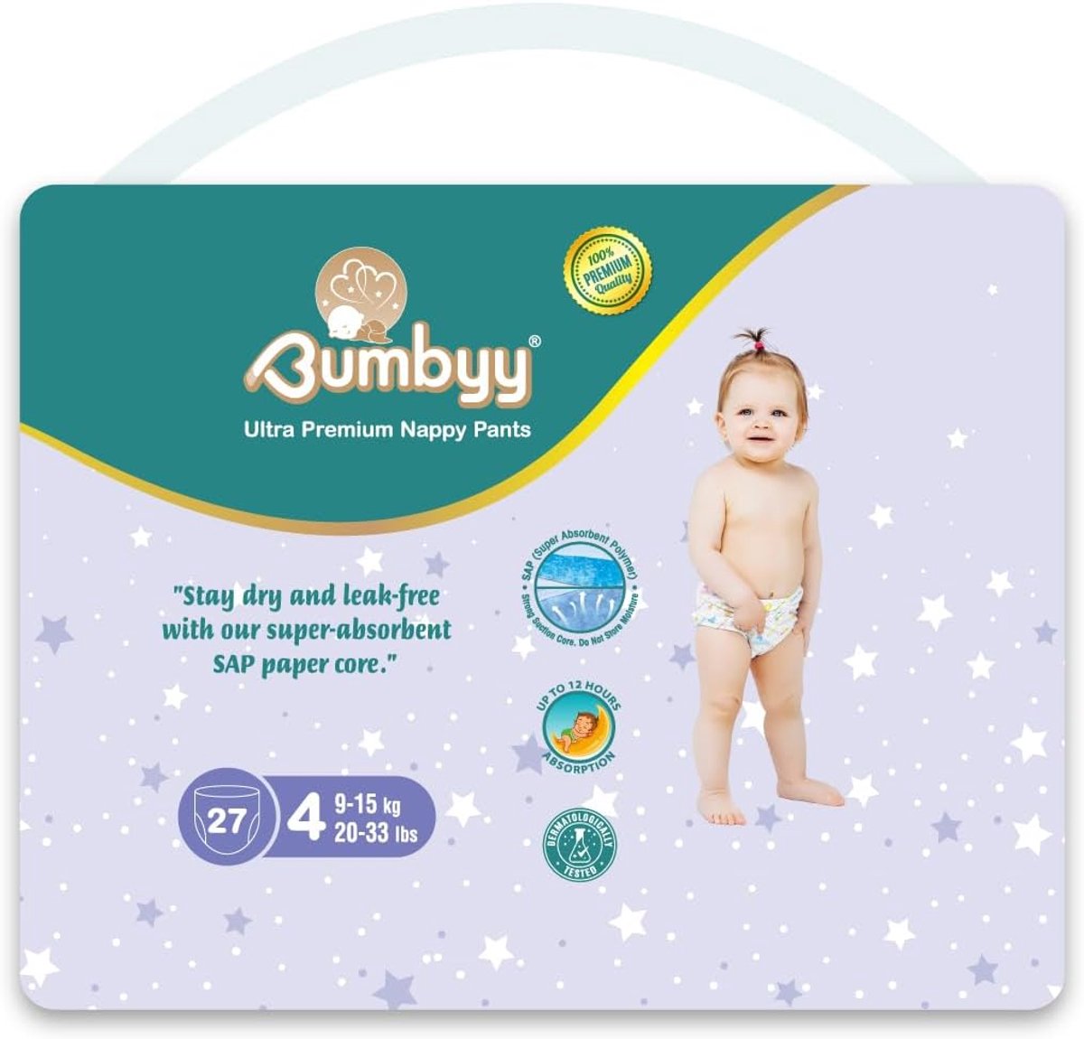 Luiers Pull-ups - Babyluiers Luierbroekjes - Baby Droog Houden - Lekvrije Technologie - Maat 4 - Wit