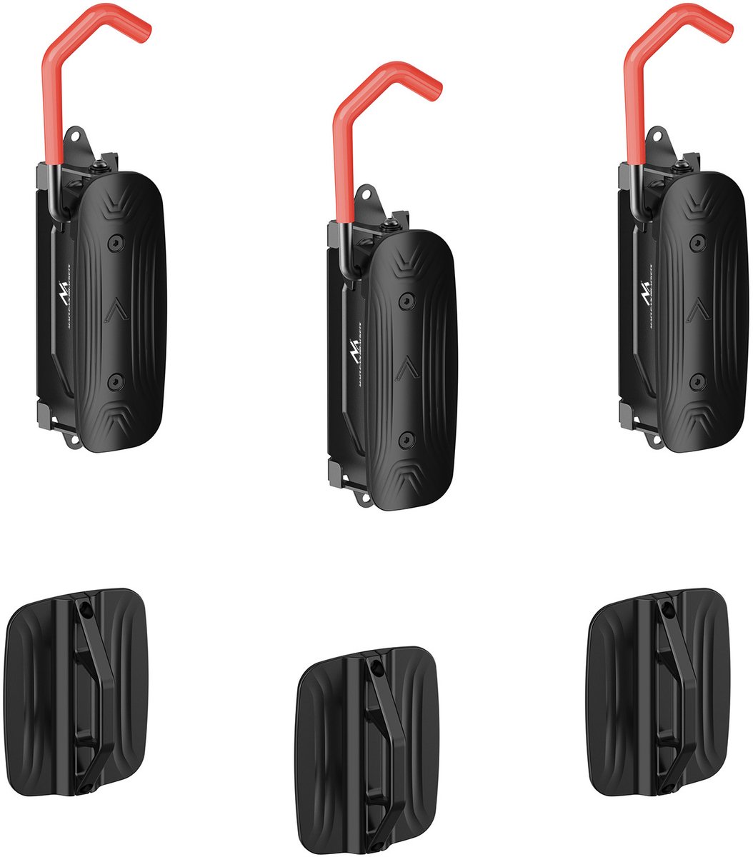 Maclean - Fietsenrek voor wandmontage - 3 stuks - max. 30 kg, MC-998