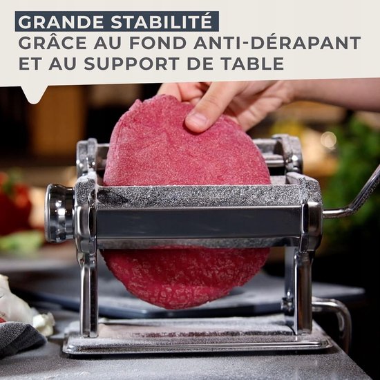Handmatige pastamachine RVS - 3 rollen voor diverse pasta's — afbeelding 2