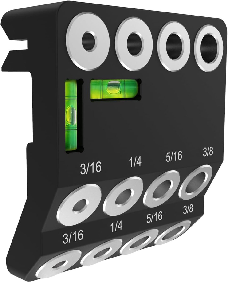 Hoekboormeter 30°/45°/90° - 3-in-1 houtbewerking - stevig aluminium - nauwkeurige boorgids - ShopVlot