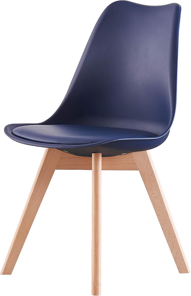 Eetkamerstoel Royal Blue - Stof - Inclusief kussen - Comfortabel zitten - ShopVlot