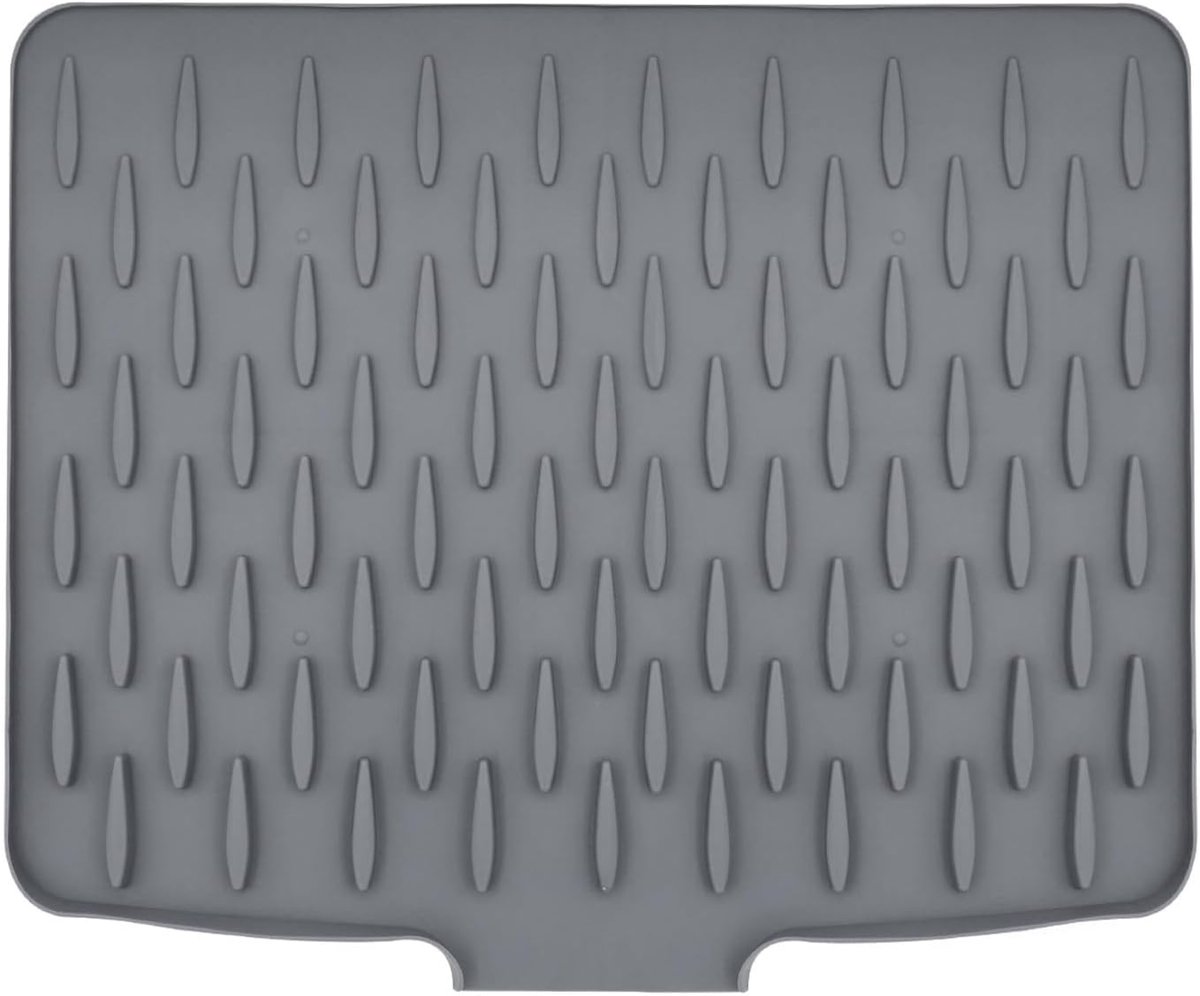 Afdruipmat 40 x 32,5 cm - siliconen - antislip en hittebestendig - sneldrogend ontwerp - ShopVlot