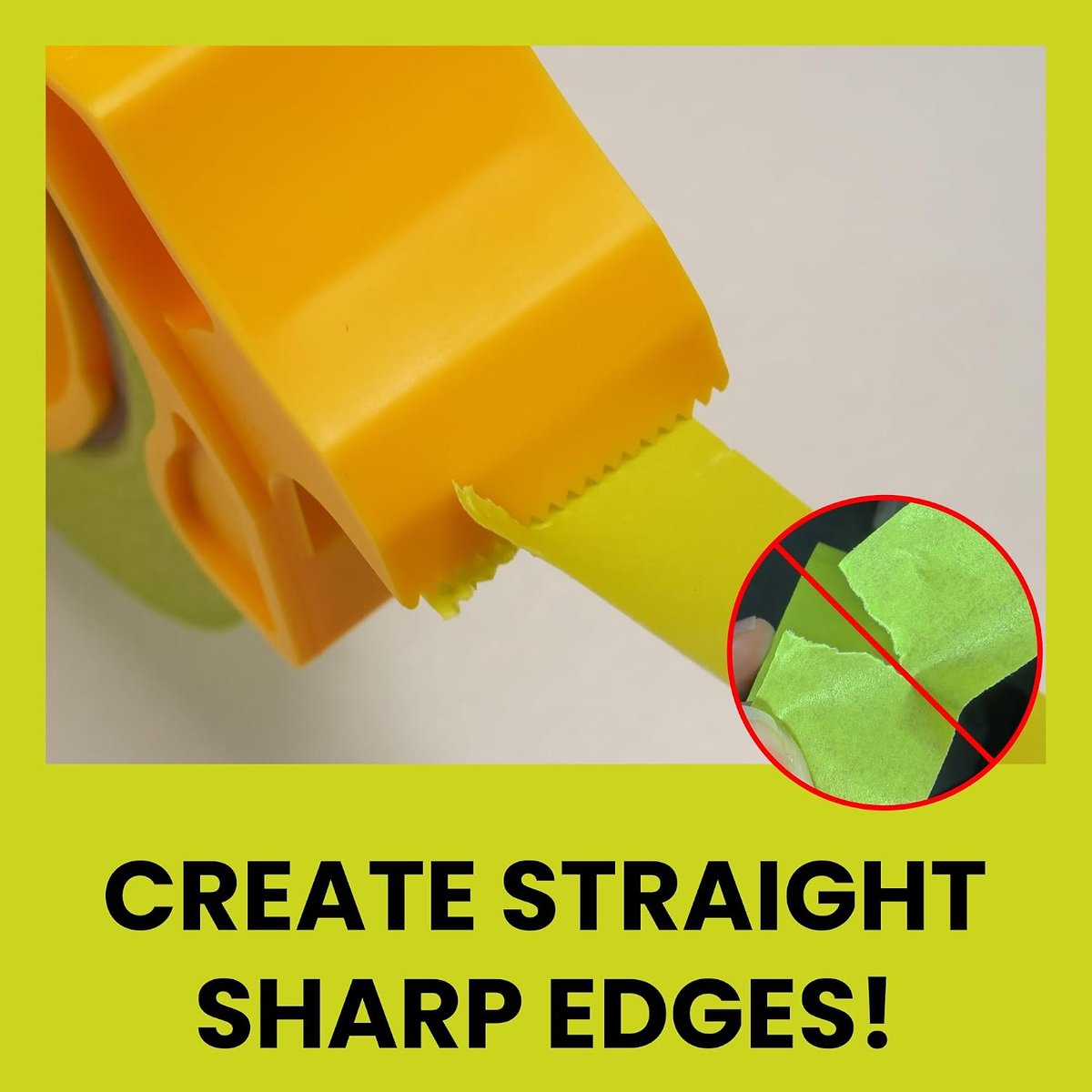 Schildertape 24 mm x 55 m - groene tape met dispenser - 21 dagen zonder resten - scherpe randen voor binnen en buiten - ShopVlot