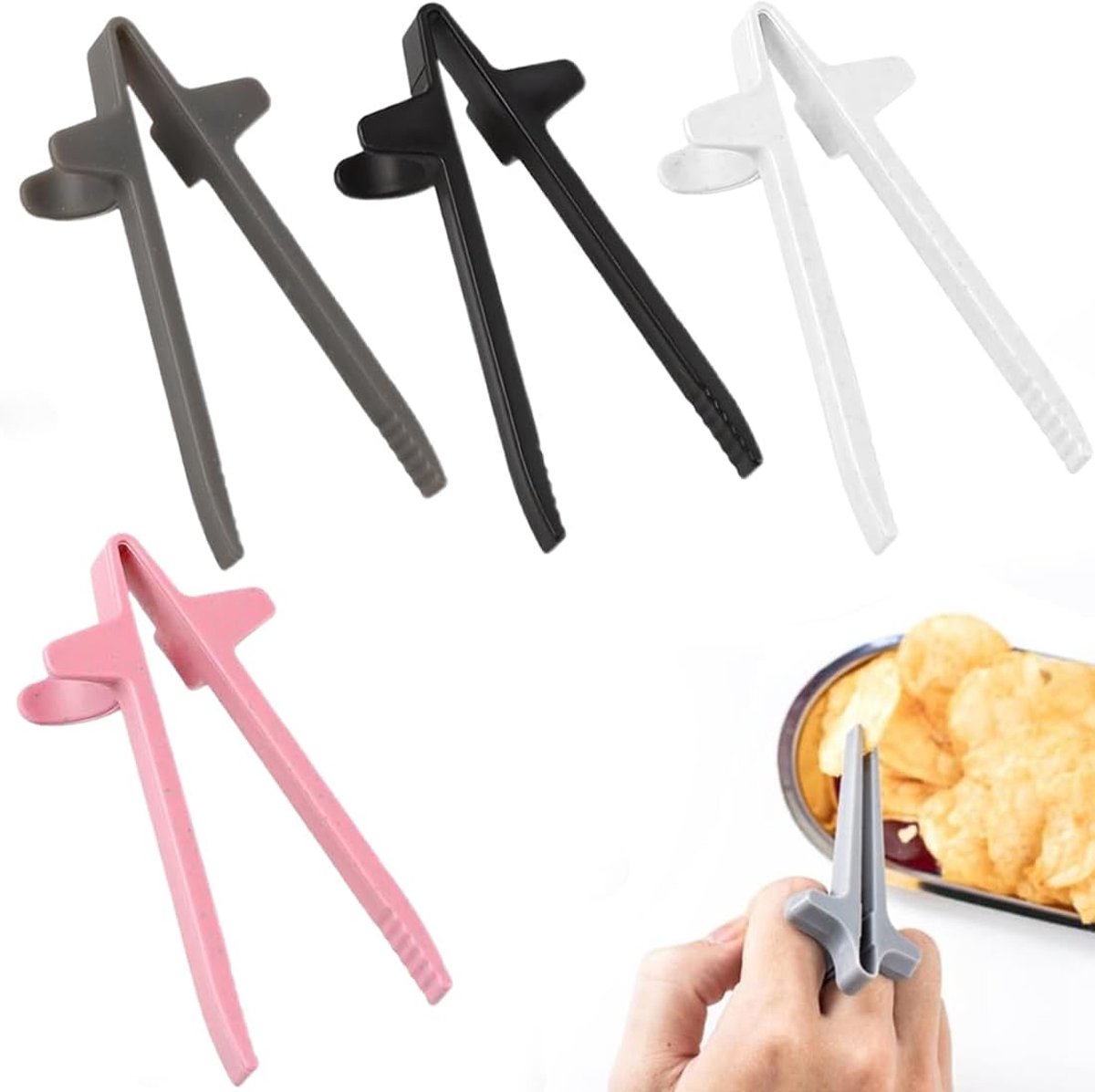 Snackdispenser voor gamers - 4 stuks - ergonomisch ontwerp - snacks zonder handen - ShopVlot