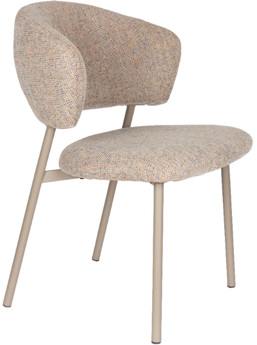 AnLi Style Chair Jasmine Light Multicolour - set van 2 Beige
