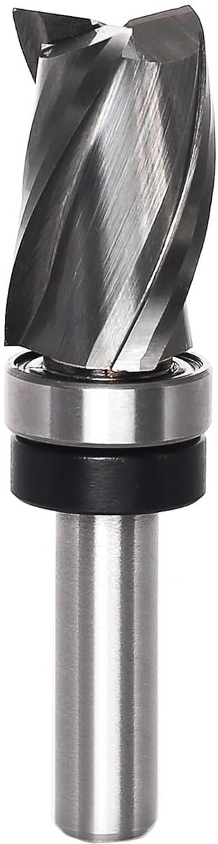 Spiraalfrezer 8 mm schacht - 16 mm snijdiameter - harde carbide - ideaal voor houtbewerking - ShopVlot